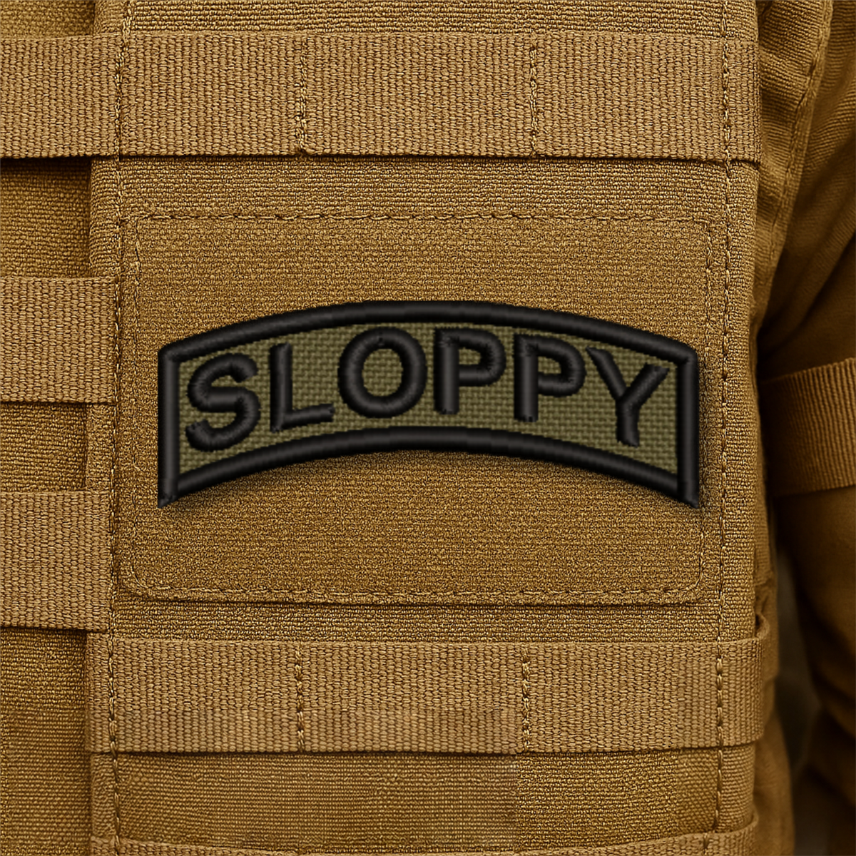 Army Regular Forces Parody Embroidered Name Tabs, 1.2x3" | VELCRO® Brand Hook Backing