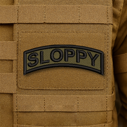 Army Regular Forces Parody Embroidered Name Tabs, 1.2x3" | VELCRO® Brand Hook Backing