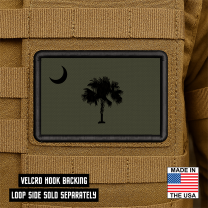 South Carolina State Flag Patch 2"x3" Hook & Loop | Made in USA | Pro-Print Full Color & Tactical Options