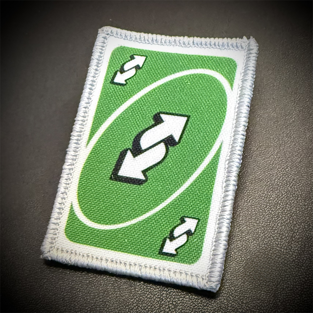 UNO Reverse Card Funny Printed Morale Patch, 2x3" | VELCRO® Brand Hook Backing