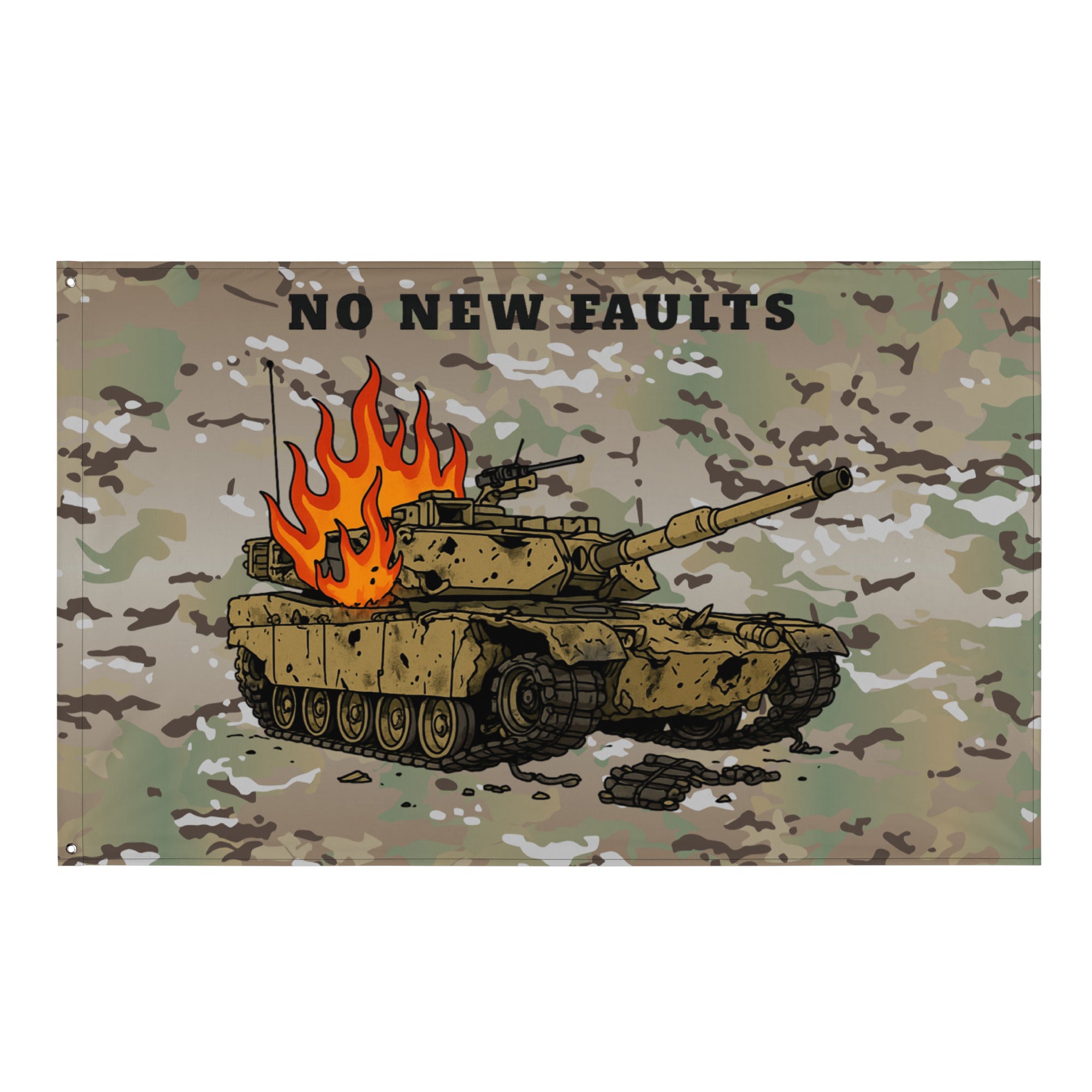 M1 Abrams No New Faults Flag – E4MAFIA.SHOP