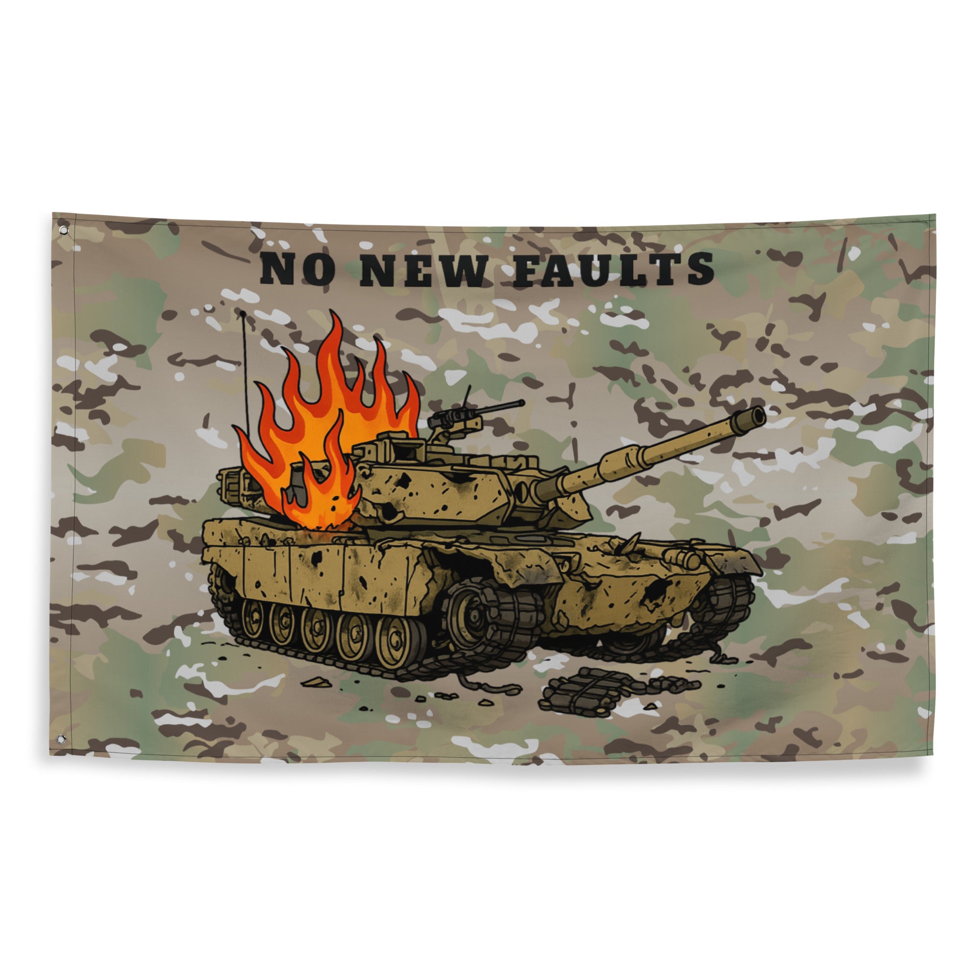M1 Abrams No New Faults Flag – E4MAFIA.SHOP